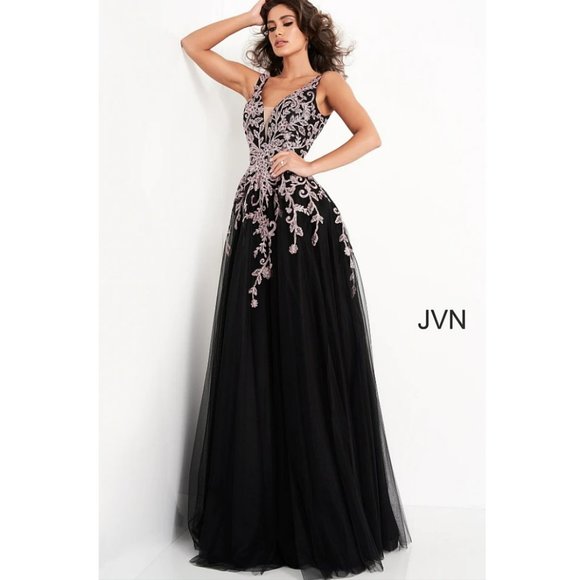 Jovani JVN 2302 Ballgown Prom Dress - Picture 3 of 7